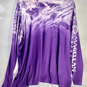 Magellan Outdoors Violet Tie-Dye Shirt